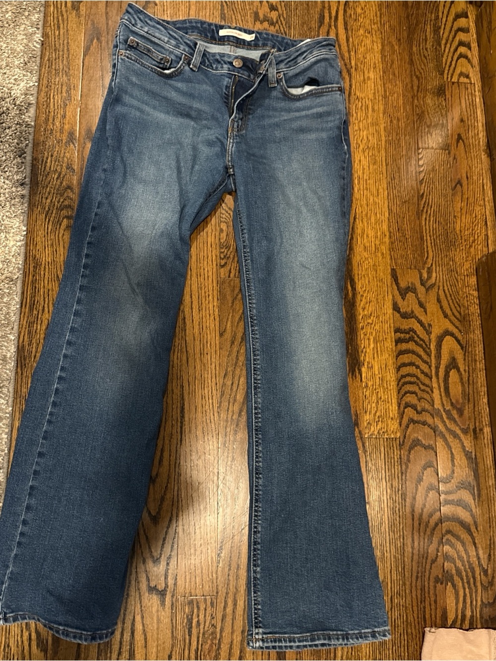 Classic Women's Blue Denim Jeans Superlow Boot